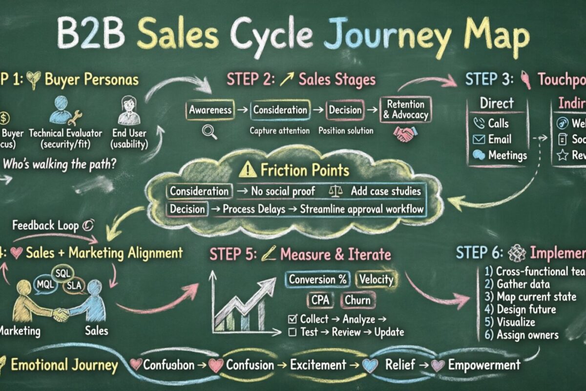 B2B销售周期客户旅程地图构建指南