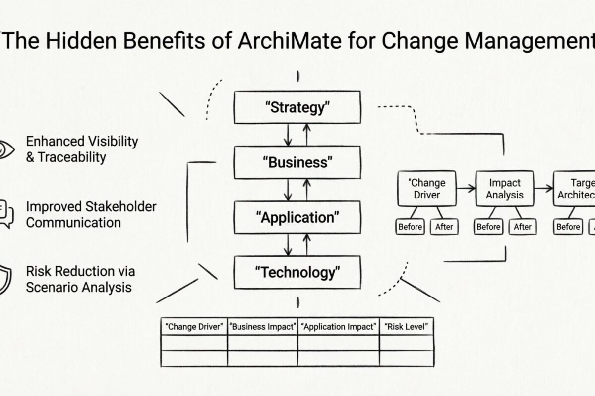Die verborgenen Vorteile von ArchiMate für Veränderungsmanagement-Initiativen Die verborgenen Vorteile von ArchiMate für Veränderungsmanagement-Initiativen