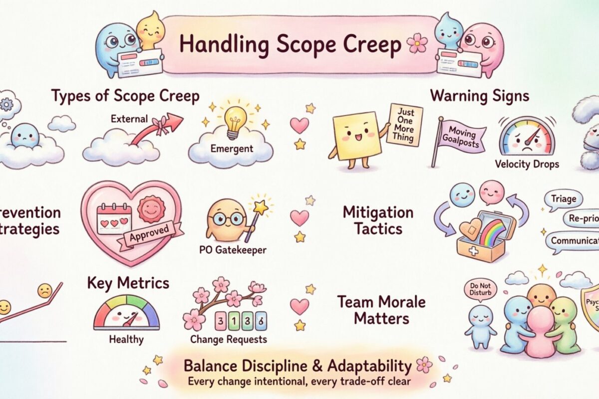 アジャイルガイド：反復開発サイクルにおけるスコープクリープの対処法