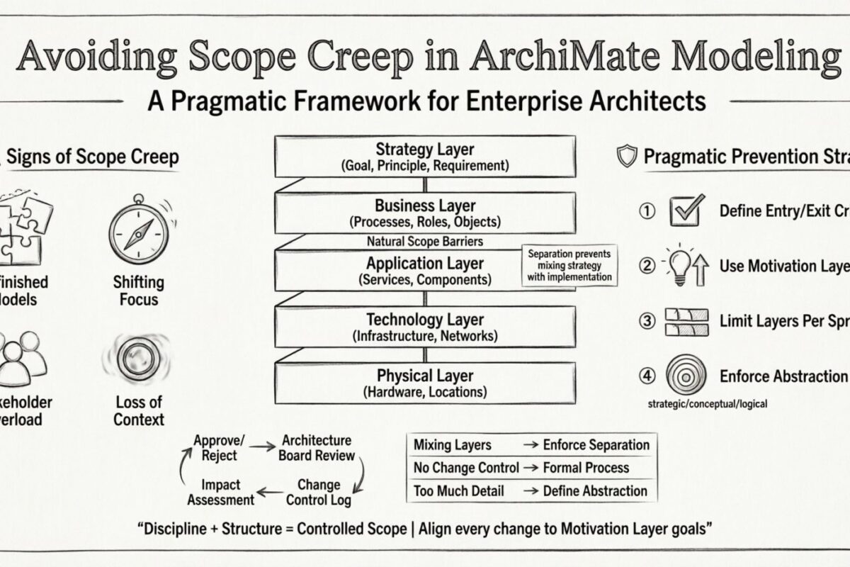 Evitando o Escopo de Crescimento: Uma Abordagem Pragmática para Modelagem ArchiMate Evitando o Escopo de Crescimento: Uma Abordagem Pragmática para Modelagem ArchiMate