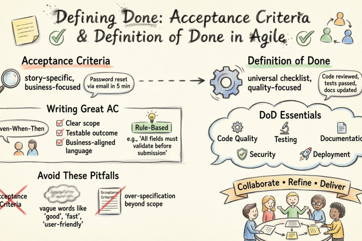 Hướng dẫn Agile: Xác định Hoàn thành – Tạo các Tiêu chí Chấp nhận Rõ ràng cho Các Câu chuyện Hướng dẫn Agile: Xác định Hoàn thành – Tạo các Tiêu chí Chấp nhận Rõ ràng cho Các Câu chuyện