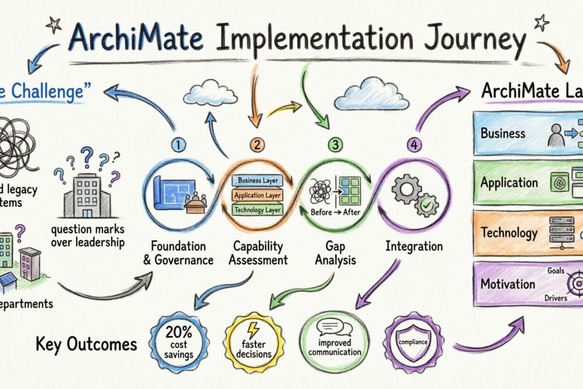 Real-World Case Study: Implementing ArchiMate in a Large Corporation