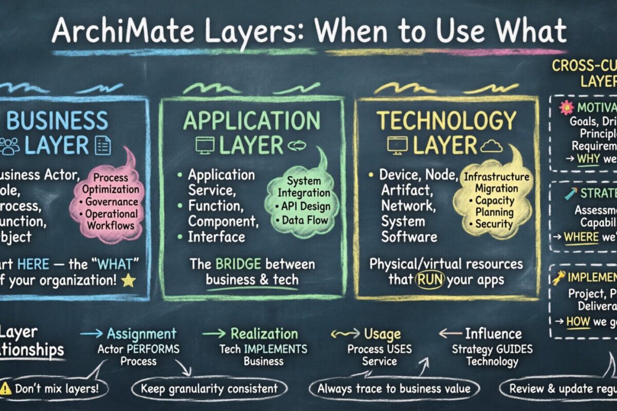 ArchiMate Use Cases: When to Apply Each Layer Effectively