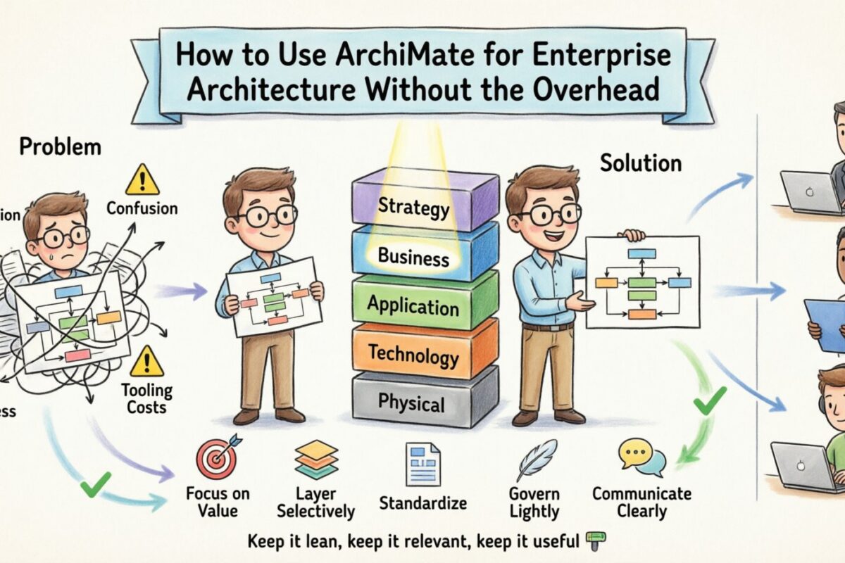 How to Use ArchiMate for Enterprise Architecture Without the Overhead