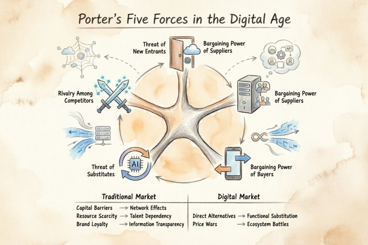 Porter Five Forces Analysis: A Future Outlook on Its Relevance in Digital Markets