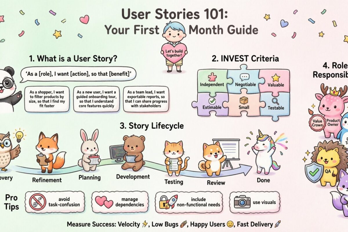 Definitive Overview: Everything You Need to Know About User Stories in Your First Month