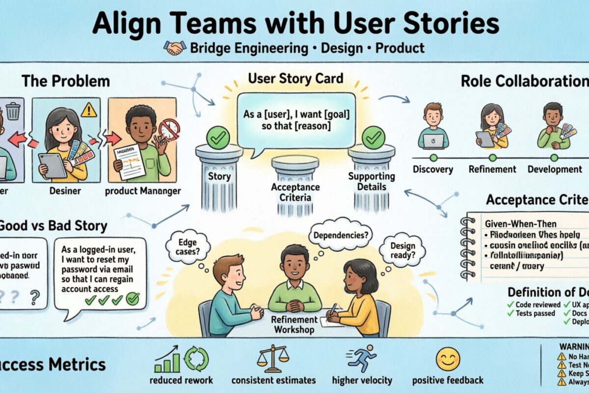How to Use User Stories to Align Engineering, Design, and Product Teams Effectively