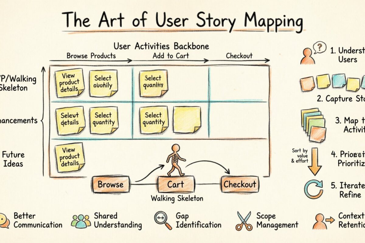 The Art of User Story Mapping: A Beginner’s Walkthrough for Visualizing Product Backlogs