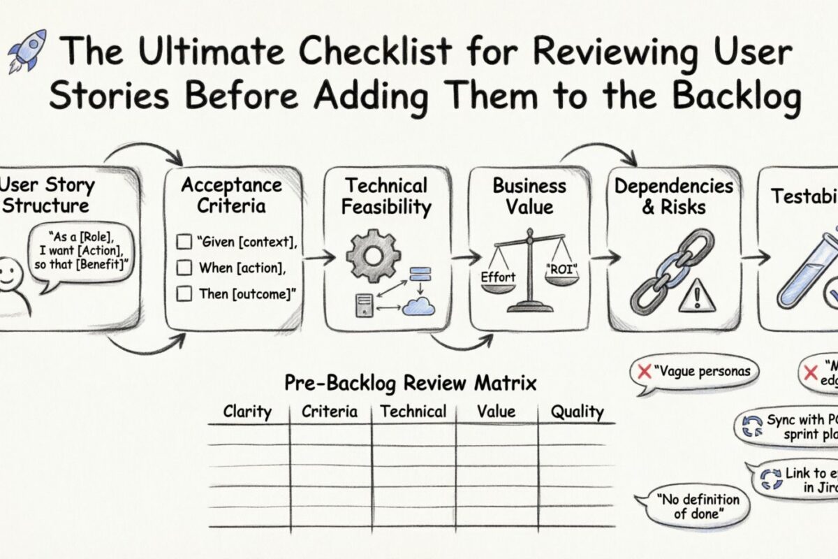 The Ultimate Checklist for Reviewing User Stories Before Adding Them to the Backlog