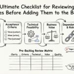 The Ultimate Checklist for Reviewing User Stories Before Adding Them to the Backlog