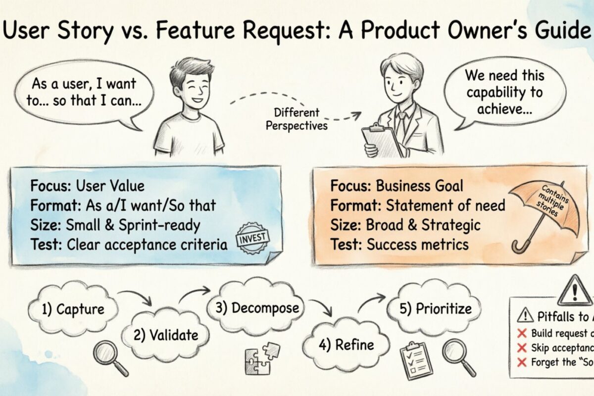 User Story vs. Feature Request: What Product Owners Need to Know to Avoid Confusion