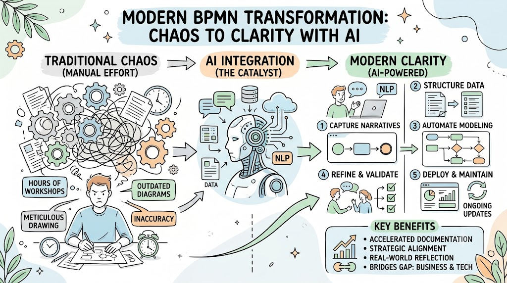 From Chaos to Clarity: A Comprehensive Guide to AI-Powered BPMN Modeling