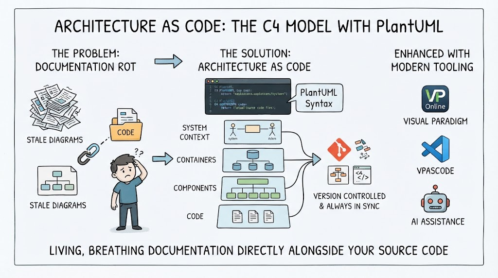Architeture as Code: The C4 Model with PlantuML " Visual Paradigm VPasCode